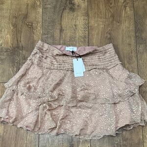 NWT Reiss Blush Layered Mini Skirt